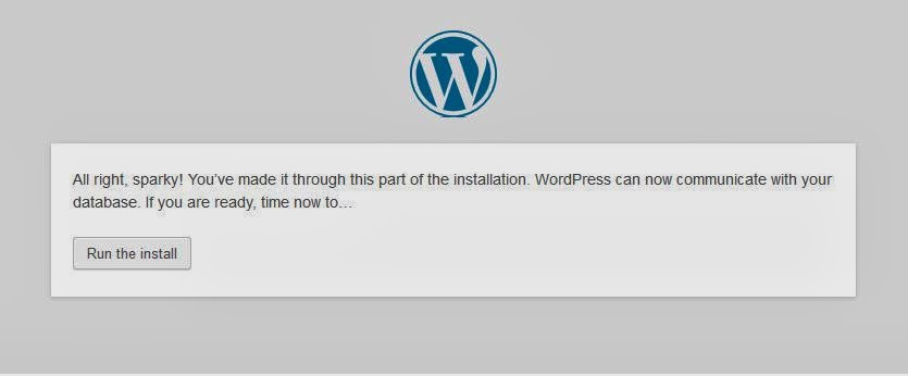 jalankan instalasi wordpress